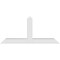 Ekena Millwork Portland Architectural Grade PVC Gable Bracket, 48"W x 22"H x 4"D x 4"F, 11/12 Pitch GBP048X22X0404POR00 - alternate 4